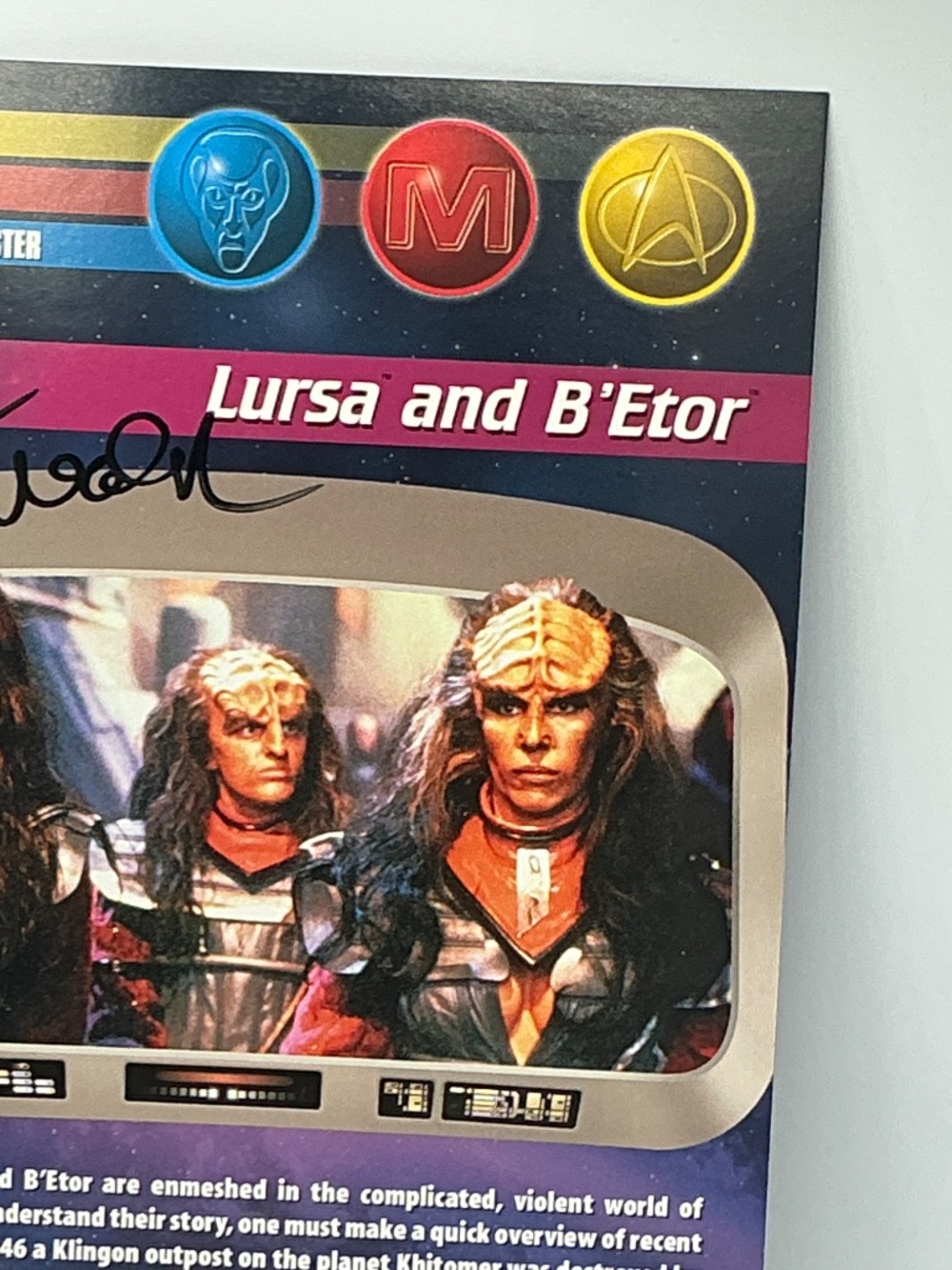 Star Trek Autographed Gwynyth Walsh Signed Fact File Page BEtor Duras Sisters - Picture 4 of 10